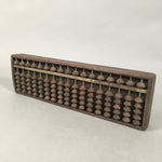 Japanese Wooden Abacus Calculating Tool 1/5 Beads 17 Rows Vtg Soroban ST48