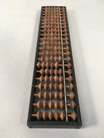 Japanese Wooden Abacus Calculating Tool 1/5 Beads 21 Rows Vtg Soroban ST46