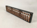 Japanese Wooden Abacus Calculating Tool 1/5 Beads 21 Rows Vtg Soroban ST46