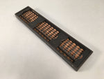Japanese Wooden Abacus Calculating Tool 1/5 Beads 21 Rows Vtg Soroban ST46