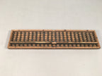 Japanese Wooden Abacus Calculating Tool 1/5 Beads 21 Rows Vtg Soroban ST50