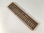 Japanese Wooden Abacus Calculating Tool 1/5 Beads 21 Rows Vtg Soroban ST50