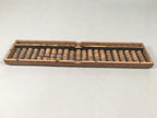 Japanese Wooden Abacus Calculating Tool 1/5 Beads 21 Rows Vtg Soroban ST50