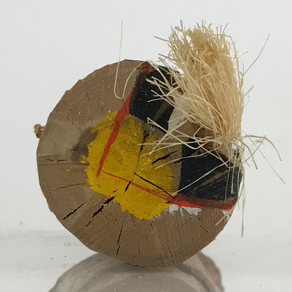 Japanese Wooden Amulet Doll Vtg Figurine Traditional Craft Toy Kokeshi KF613