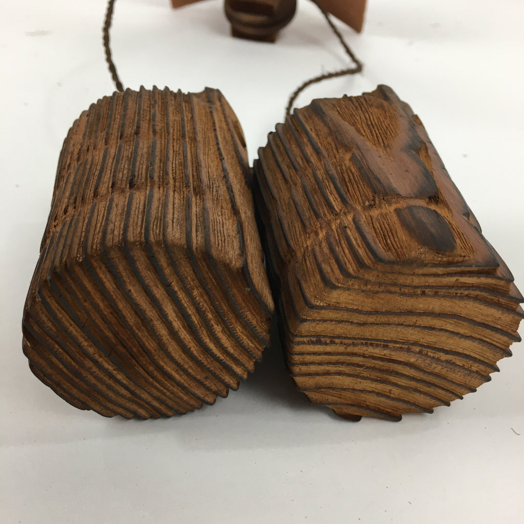 Japanese Wooden Art Display Temple Drinking Well Bucket Tsurube Ido BD742