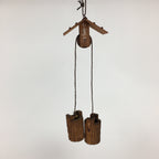 Japanese Wooden Art Display Temple Drinking Well Bucket Tsurube Ido BD742