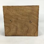 Japanese Wooden Art Display Well Vtg Handmade Brown Tsurube Ido BD684