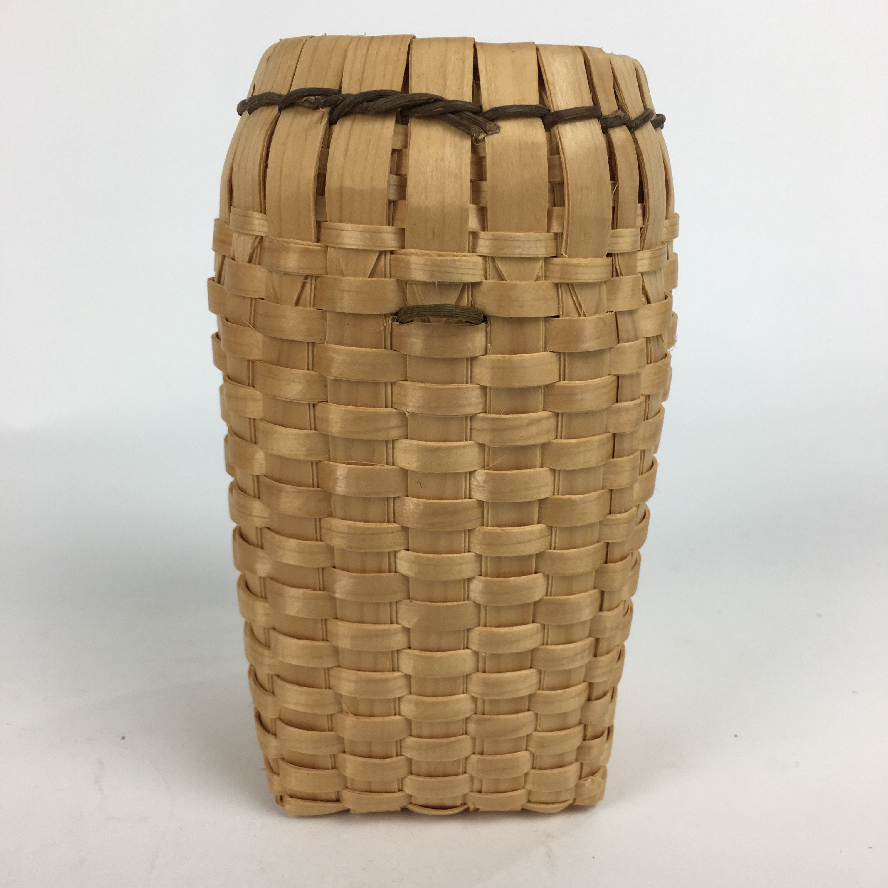 Japanese Wooden Basket Vtg Flower Vase Ikebana Arrangement Kago Kado B174