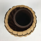 Japanese Wooden Basket Vtg Flower Vase Ikebana Arrangement Kago Kado B174