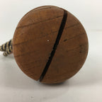 Japanese Wooden Bell Vtg Keyaki Bell Pray Happiness Health Longevity DR350