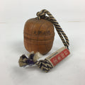Japanese Wooden Bell Vtg Keyaki Bell Pray Happiness Health Longevity DR350