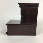 Japanese Wooden Bookend Vtg Foo Lion Shishi design Hondate Brown BD696