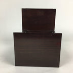 Japanese Wooden Bookend Vtg Foo Lion Shishi design Hondate Brown BD696