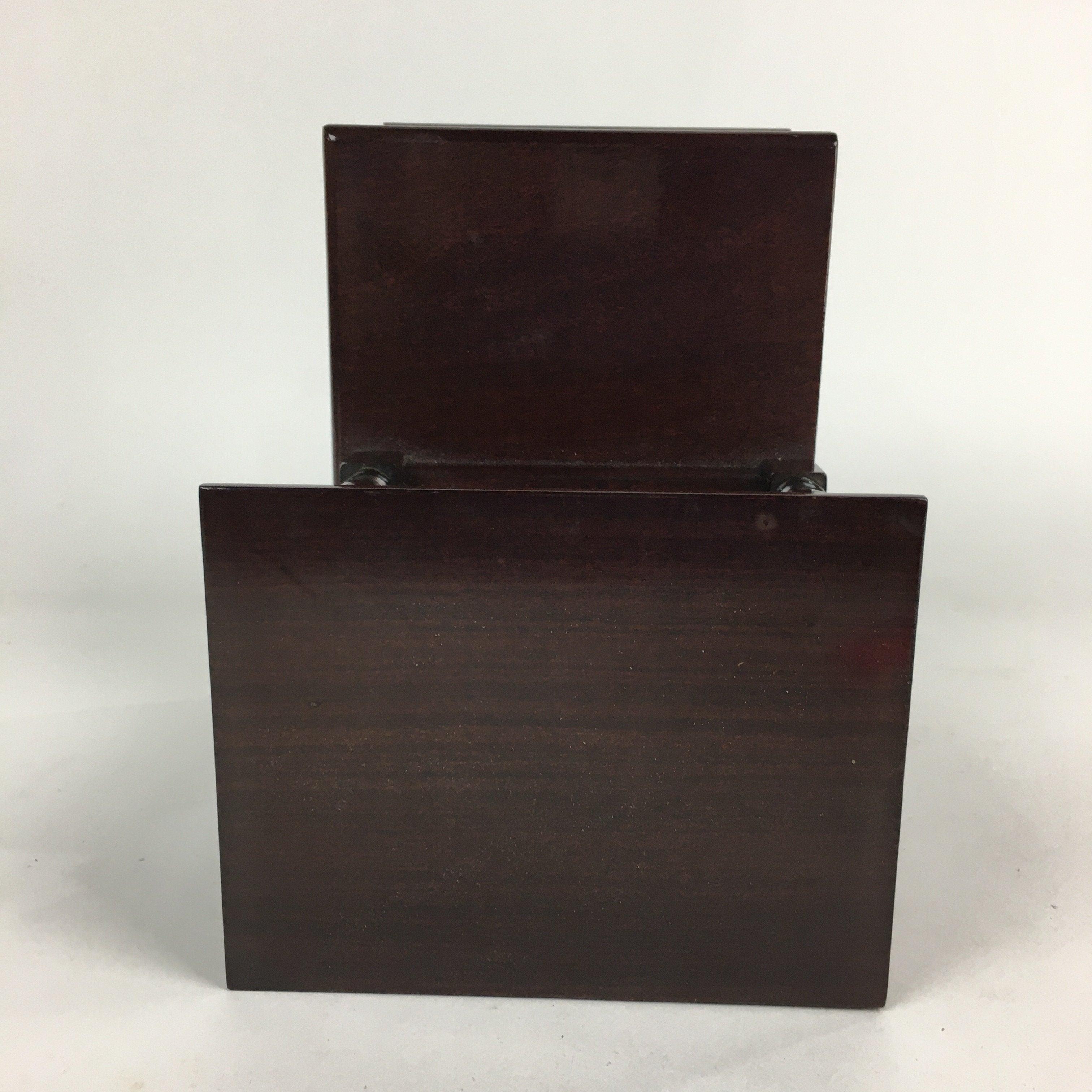 Japanese Wooden Bookend Vtg Foo Lion Shishi design Hondate Brown BD696