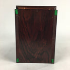 Japanese Wooden Bookend Vtg Foo Lion Shishi design Hondate Brown BD696