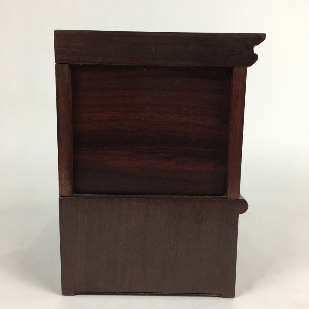 Japanese Wooden Bookend Vtg Foo Lion Shishi design Hondate Brown BD697