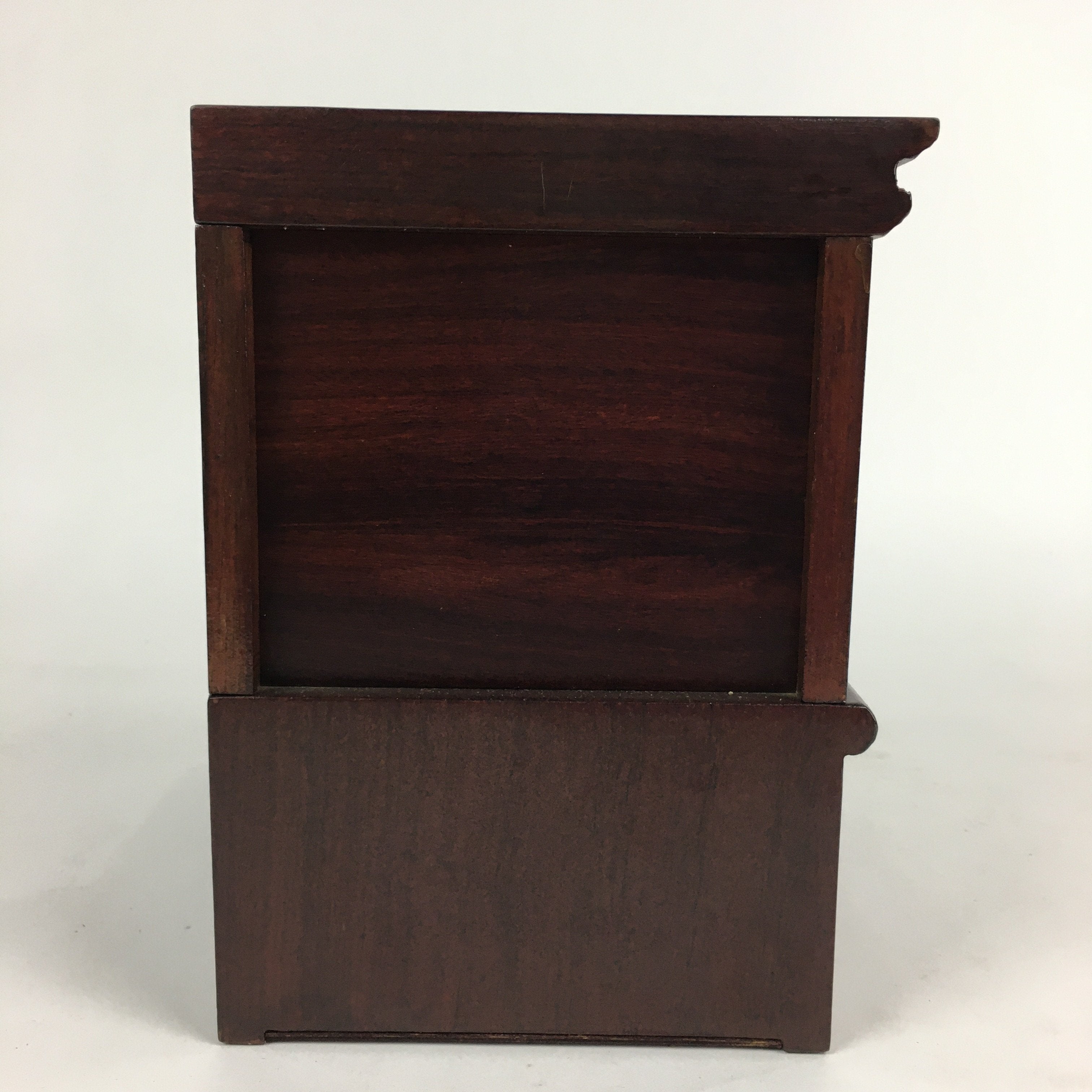Japanese Wooden Bookend Vtg Foo Lion Shishi design Hondate Brown BD697