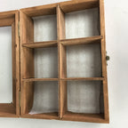 Japanese Wooden Box Vtg Accessory Jewelry Display Case Komonoire Brown T241