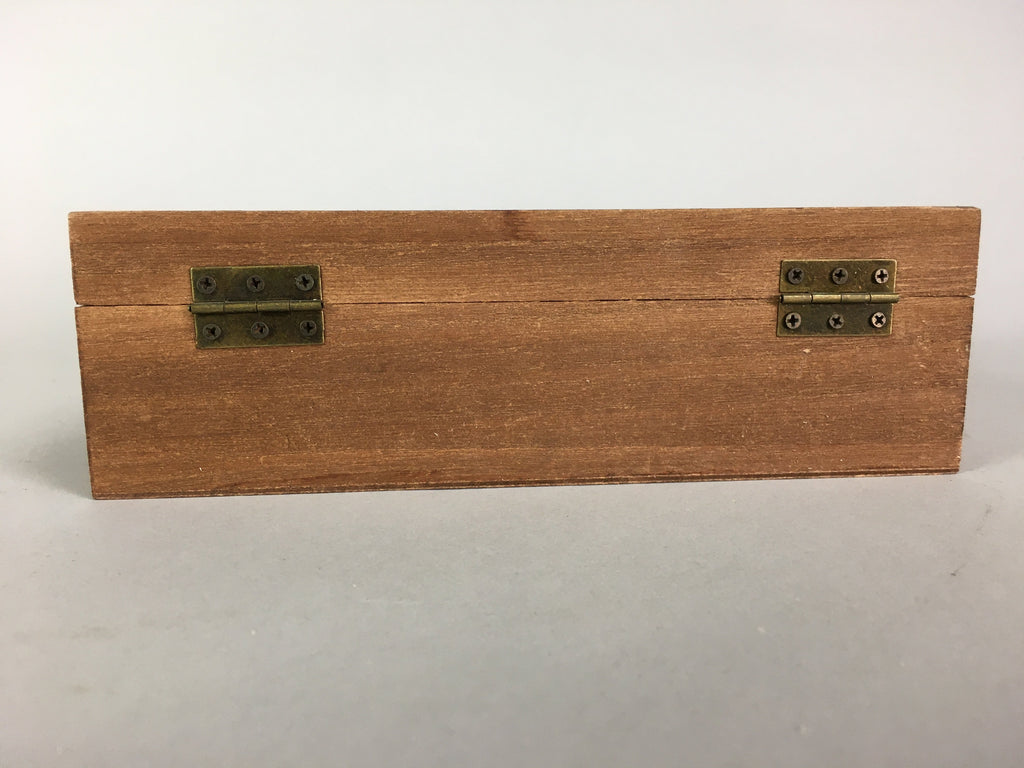 Japanese Wooden Box Vtg Accessory Jewelry Display Case Komonoire Brown T241