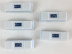 Japanese Wooden Boxed Porcelain Chopstick Rest 5pc Set Vtg Hashioki PX624