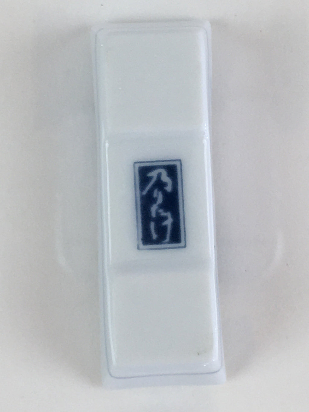 Japanese Wooden Boxed Porcelain Chopstick Rest 5pc Set Vtg Hashioki PX624