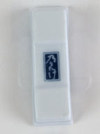 Japanese Wooden Boxed Porcelain Chopstick Rest 5pc Set Vtg Hashioki PX624