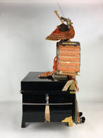 Japanese Wooden Boxed Samurai Miniature Armor Yoroi Vtg Boy's Festival ID434