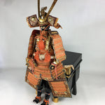 Japanese Wooden Boxed Samurai Miniature Armor Yoroi Vtg Boy's Festival ID434