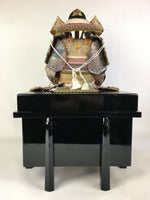 Japanese Wooden Boxed Samurai Miniature Armor Yoroi Vtg Boy's Festival ID435