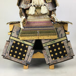 Japanese Wooden Boxed Samurai Miniature Armor Yoroi Vtg Boy's Festival ID435