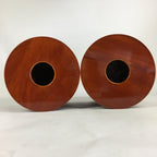 Japanese Wooden Brazier Fire Pit 2pc Set Vtg Shunkei-Nuri Hibachi H41