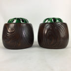 Japanese Wooden Brazier Fire Pit 2pc Set Vtg Tea Ceremony Hibachi H40