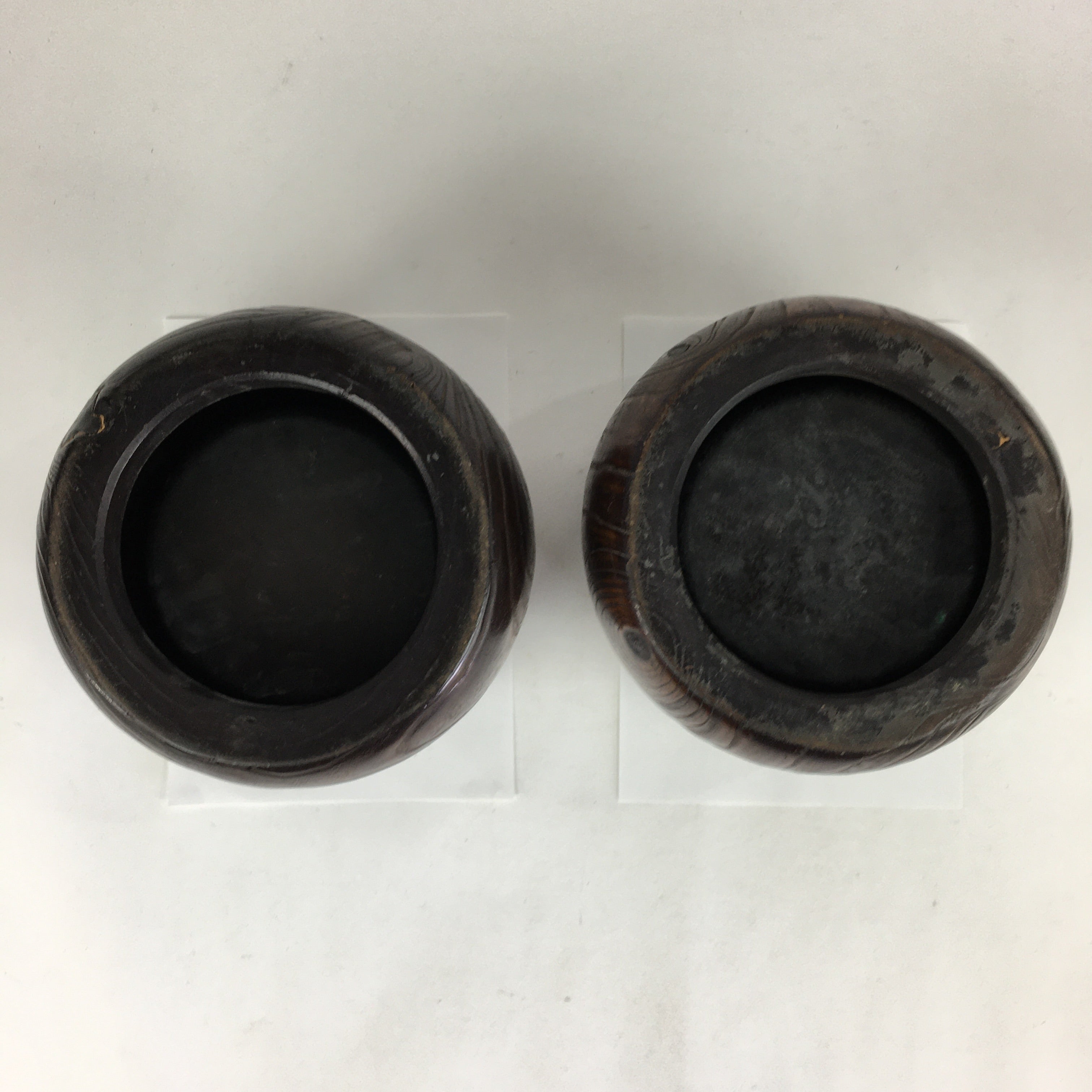 Japanese Wooden Brazier Fire Pit 2pc Set Vtg Tea Ceremony Hibachi H40