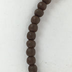 Japanese Wooden Buddhist Prayer Beads Vtg Brown Juzu Rosary Bracelet JZ54