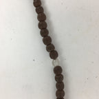 Japanese Wooden Buddhist Prayer Beads Vtg Brown Juzu Rosary Bracelet JZ55
