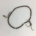 Japanese Wooden Buddhist Prayer Beads Vtg Brown Juzu Rosary Bracelet JZ56