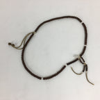 Japanese Wooden Buddhist Prayer Beads Vtg Brown Juzu Rosary Bracelet JZ56