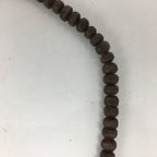 Japanese Wooden Buddhist Prayer Beads Vtg Brown Juzu Rosary Bracelet JZ57