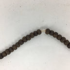 Japanese Wooden Buddhist Prayer Beads Vtg Brown Juzu Rosary Bracelet JZ57