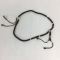 Japanese Wooden Buddhist Prayer Beads Vtg Brown Juzu Rosary Bracelet JZ58