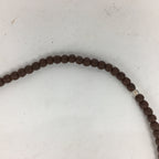 Japanese Wooden Buddhist Prayer Beads Vtg Brown Juzu Rosary Bracelet JZ59
