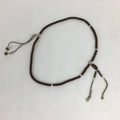 Japanese Wooden Buddhist Prayer Beads Vtg Brown Juzu Rosary Bracelet JZ59