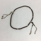 Japanese Wooden Buddhist Prayer Beads Vtg Brown Juzu Rosary Bracelet JZ59