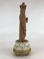 Japanese Wooden Buddhist Statue 11 faces Kannon Bosatsu Ekādaśamukha BD873