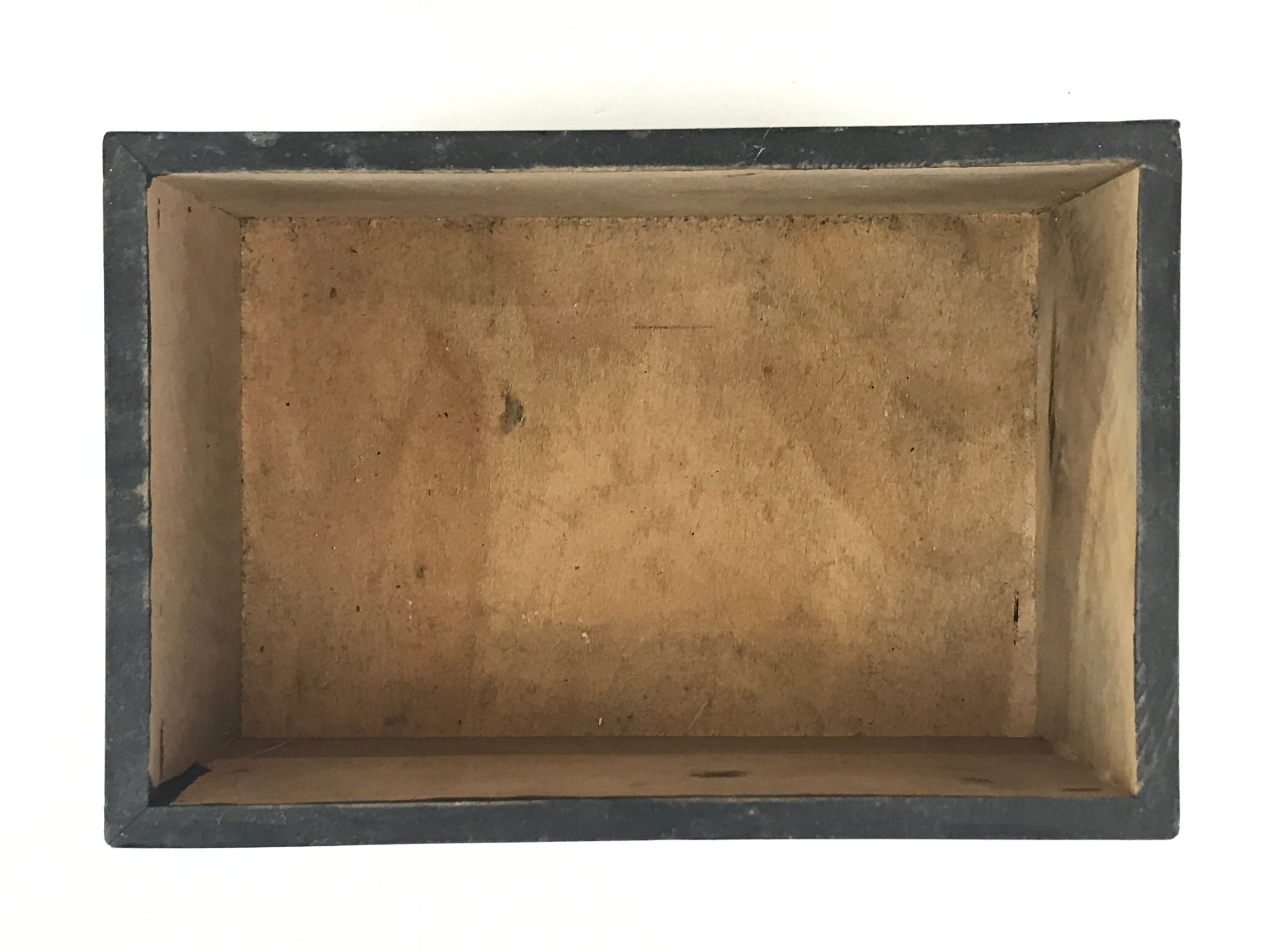 Japanese Wooden Buddhist Statue Stand Buddha Table Vtg Black Rectangular Box BU837