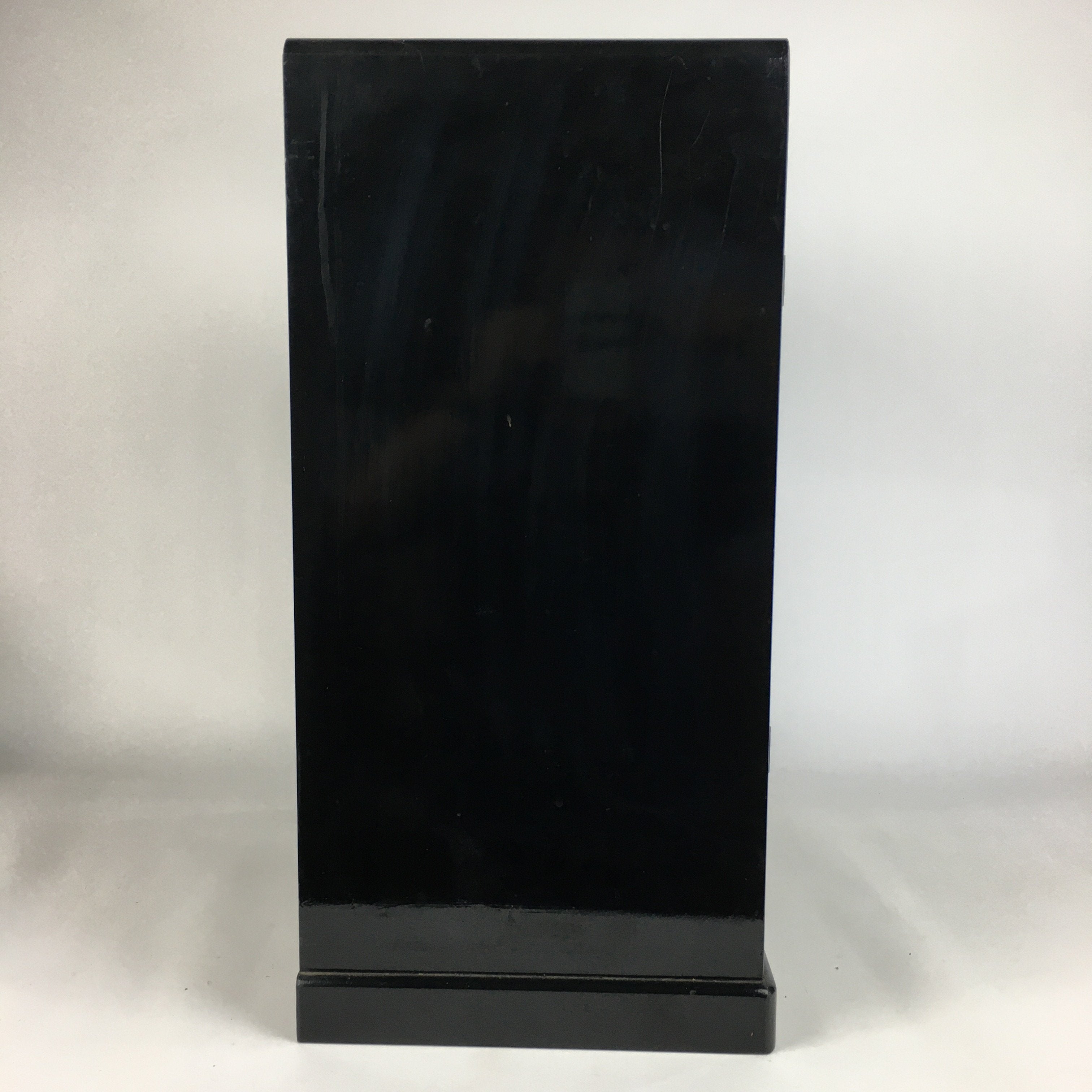 Japanese Wooden Buddhist altar Vtg Butsudan Wood Cabinet Black T248