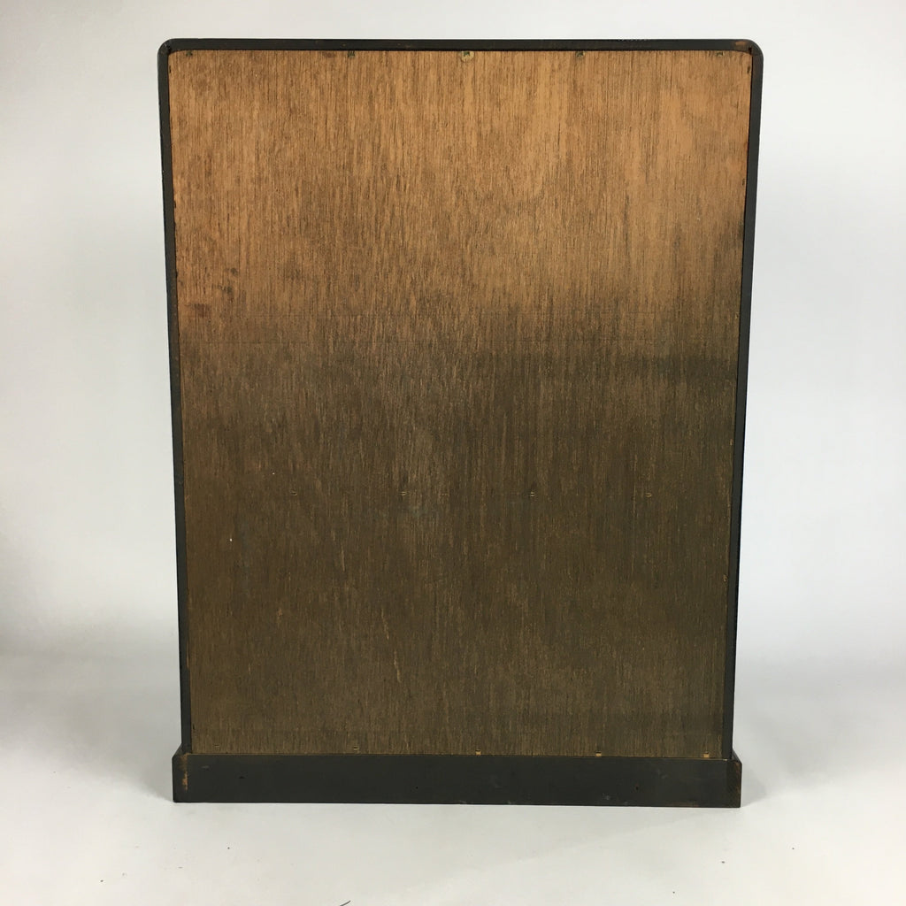 Japanese Wooden Buddhist altar Vtg Butsudan Wood Cabinet Black T248
