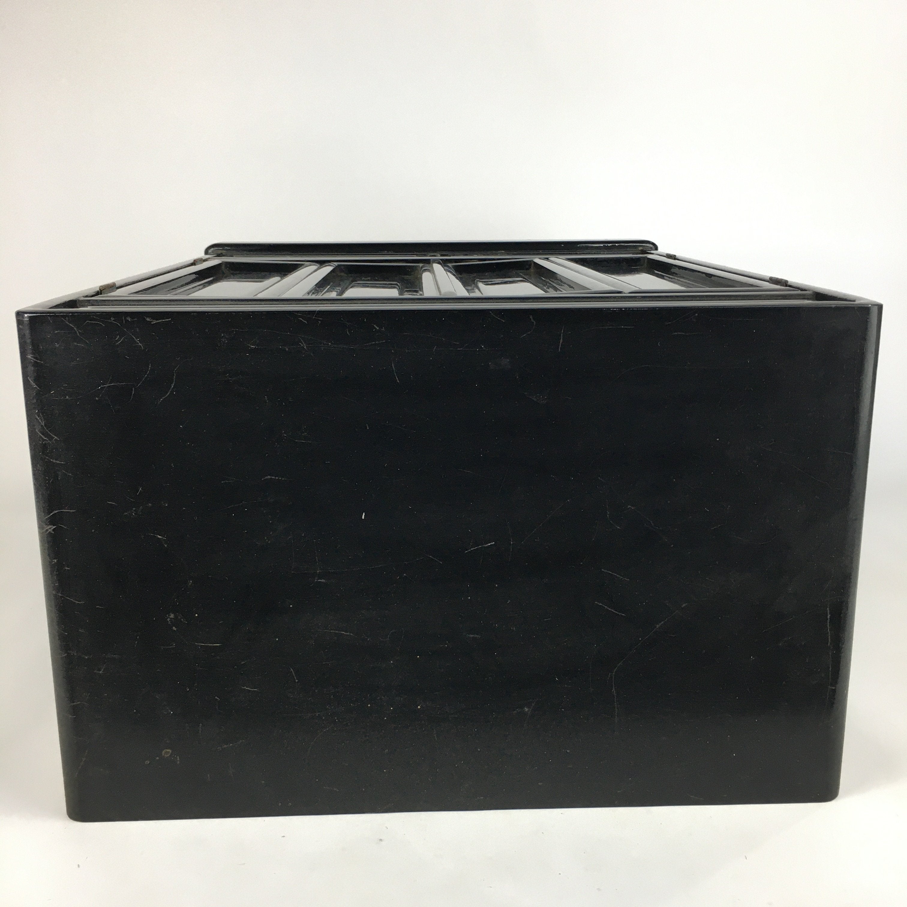 Japanese Wooden Buddhist altar Vtg Butsudan Wood Cabinet Black T248