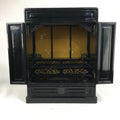 Japanese Wooden Buddhist altar Vtg Butsudan Wood Cabinet Black T248
