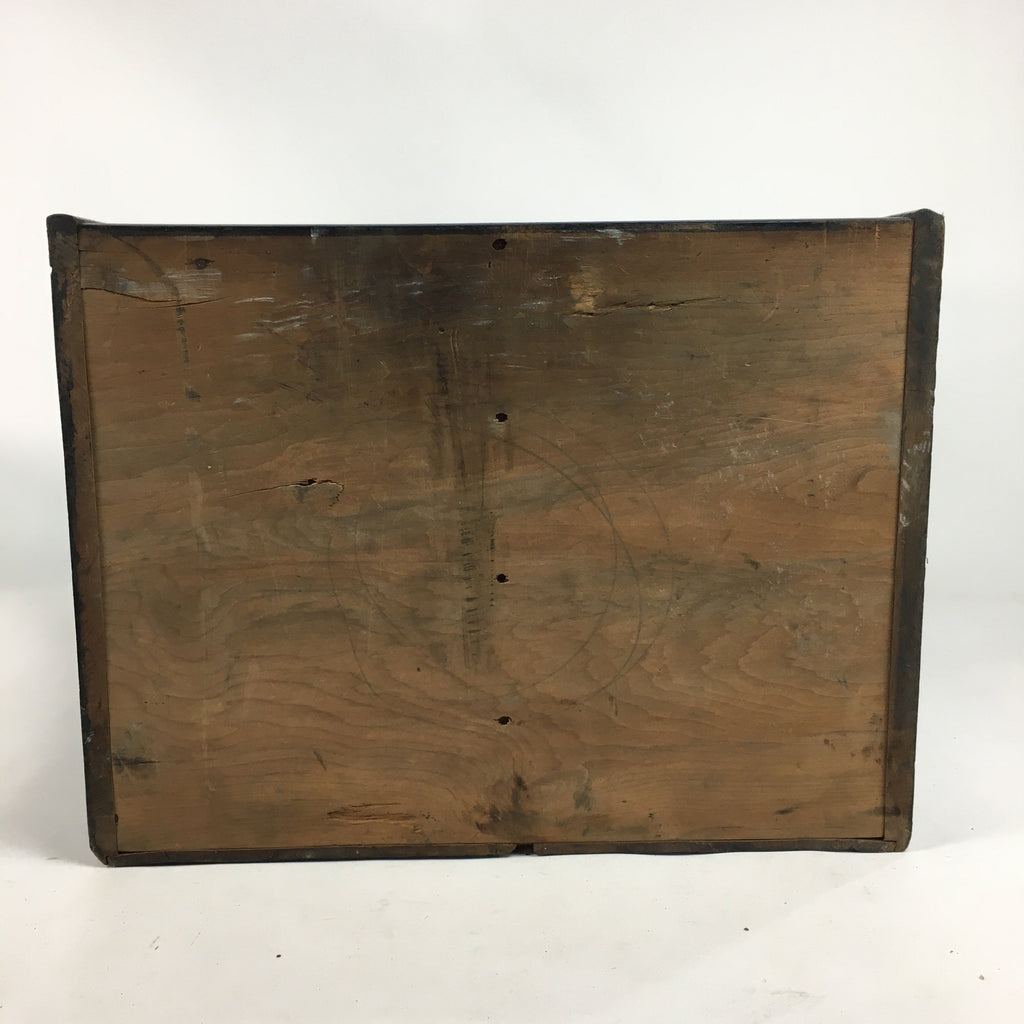 Japanese Wooden Buddhist altar Vtg Butsudan Wood Cabinet Black T259